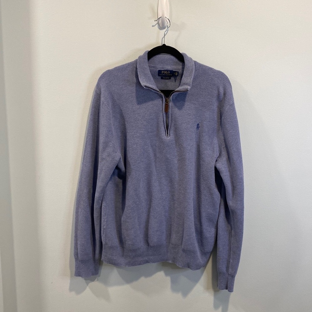 Men’s Polo Ralph Lauren Blue half zip L